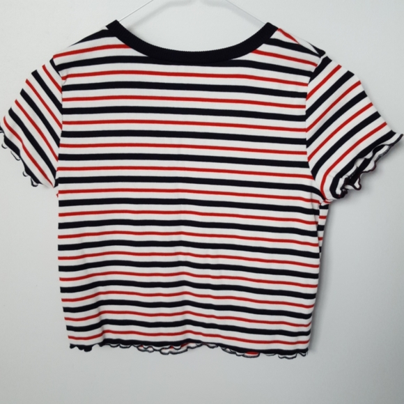 Striped crop top - Picture 2 of 4